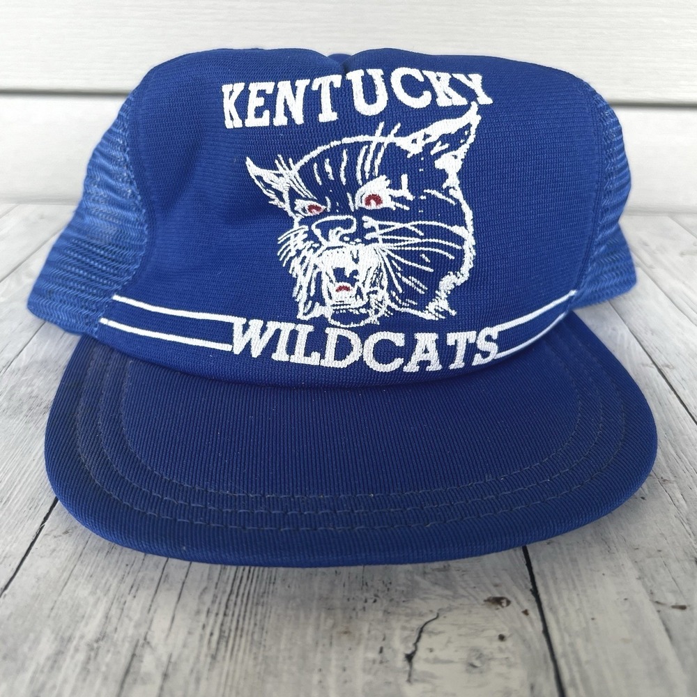 Vintage Kentucky Wildcats Laser Eyes Snapback Hat Unique USA Battery Pack